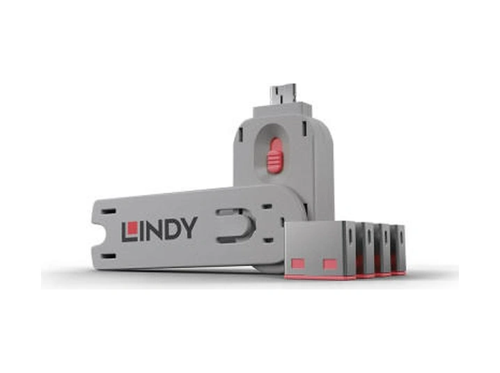 Lindy Lın-40450 4 Adet Pembe Usb Port Kilidi 1 Adet Anahtar Lindy Lın-40450 4 Adet Pembe Usb Port Kilidi 1 Adet Anahtar
