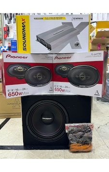 Takım Set 30 Cm Bas Sx-pw5500.5 Oto Anfi Pıoneer Hoparlör İki Takm Takım Set 30 Cm Bas Sx-pw5500.5 Oto Anfi Pıoneer Hoparlör İki Takm