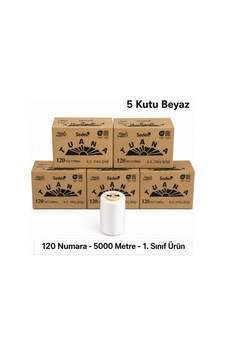 Tuana Polyester Dikiş İpliği 120 Numara 5000 Metre Beyaz 30 Bobin 5 Kutu Makine İpi Dikiş İpi Tuana Polyester Dikiş İpliği 120 Numara 5000 Metre Beyaz 30 Bobin 5 Kutu Makine İpi Dikiş İpi
