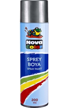 Nova Color Sprey Boya Gümüş 200 Ml - 2 Adet Gümüş Gri Nova Color Sprey Boya Gümüş 200 Ml - 2 Adet Gümüş Gri