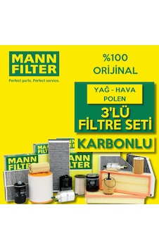 Mann-filter Fiat Egea / Egea Cross 1.4 Karbonlu Filtre Bakım Seti 3kp Hava + Yağ Filtre +wöbermann Marka Karbonlu Mann-filter Fiat Egea / Egea Cross 1.4 Karbonlu Filtre Bakım Seti 3kp Hava + Yağ Filtre +wöbermann Marka Karbonlu