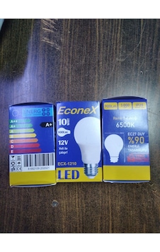 12 Volt Led Ampul 3 Adet Beyaz Işık E27 Led Ampul 10 Watt Yok 12 Volt Led Ampul 3 Adet Beyaz Işık E27 Led Ampul 10 Watt Yok