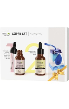 Herbaderm Super Set 4 + Makyaj Süngeri Herbaderm Super Set 4 + Makyaj Süngeri