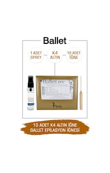 Ballet Gold K4 Epilasyon İğnesi 10'lu Ballet Gold K4 Epilasyon İğnesi 10'lu