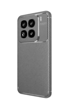 Xiaomi Mi 15 Pro Kılıf Auto Focus Karbon Kapak - Gri Düz Renkli Xiaomi Mi 15 Pro Kılıf Auto Focus Karbon Kapak - Gri Düz Renkli