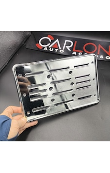 Motorsiklet Plakalık-plastik Üzeri Kromaj Kaplama-parlak-26 X 17cm Motorsiklet Plakalık-plastik Üzeri Kromaj Kaplama-parlak-26 X 17cm