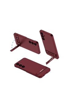 Samsung Uyumlu Galaxy S24 Plus Kılıf Zore Kamera Korumalı Dikey Standlı Ays Kapak Mürdüm Samsung Uyumlu Galaxy S24 Plus Kılıf Zore Kamera Korumalı Dikey Standlı Ays Kapak Mürdüm