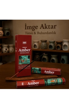 Darshan İncense Amber 20'li Çubuk Tütsü Çok Renkli Darshan İncense Amber 20'li Çubuk Tütsü Çok Renkli