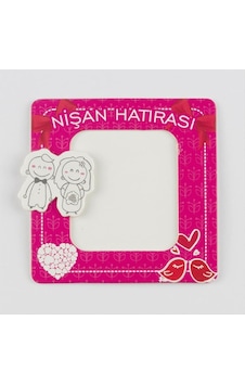 Nişan - 862 - Hatırası Magnet - Csmo-tex - Karton Çerçeve-pembe 1 Adet Nişan - 862 - Hatırası Magnet - Csmo-tex - Karton Çerçeve-pembe 1 Adet