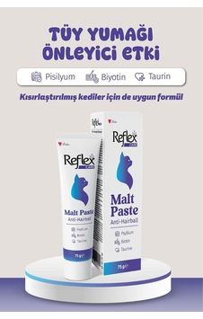 Reflex Maskot Malt Paste Anti Hairball Tüy Yumağı Önleyici 75 Gr Reflex Maskot Malt Paste Anti Hairball Tüy Yumağı Önleyici 75 Gr