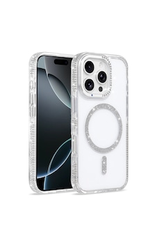 Apple iPhone Uyumlu 16 Pro Kılıf M-safe Şarj Özellikli Zore Tera Silikon Kapak - Şeffaf Apple iPhone Uyumlu 16 Pro Kılıf M-safe Şarj Özellikli Zore Tera Silikon Kapak - Şeffaf