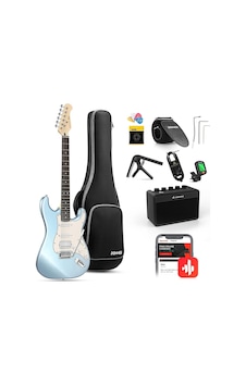 Donner Dst-152r Elektro Gitar Seti Metallic Ice Blue Donner Dst-152r Elektro Gitar Seti Metallic Ice Blue