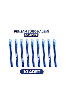 Pensan Büro Tükenmez Kalem 1.0 Mm Mavi 10 Adet Koyu Mavi Pensan Büro Tükenmez Kalem 1.0 Mm Mavi 10 Adet Koyu Mavi