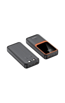Sunix Pb 700 20.000 Mah Powerbank Dahili Kablolu Siyah Sunix Pb 700 20.000 Mah Powerbank Dahili Kablolu Siyah