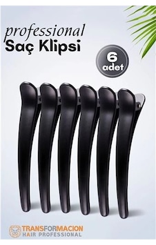Mey İthalat Kuaför Saç Klipsi - Profesyonel Toka 6 Lı Set Çok Renkli