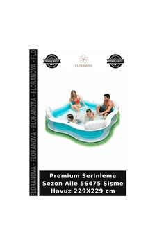 Premium Serinleme Sezon Aile 56475 Şişme Havuz 229x229 Cm Çok Renkli Premium Serinleme Sezon Aile 56475 Şişme Havuz 229x229 Cm Çok Renkli