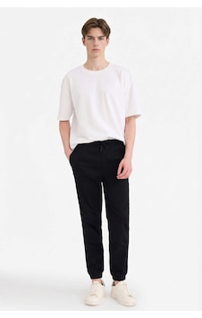 Defacto Jogger Fit Beli Bağcıklı Üç Cepli Pantolon F4680ax25aubk81 Siyah