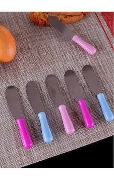 Tereyağı Bıçağı - Mini Spatula 6 Adet Çok Renkli