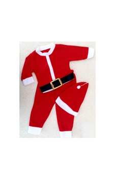 Pazarız Noel Baba Kostümü Polar Kırmızı Pazarız Noel Baba Kostümü Polar Kırmızı