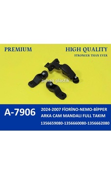 Ayhan A7906 Arka Cam Mandalı Full Takım Fıat Fiorino 07 24 Psa Nemo-bipper 1356659080-1356660080-1356662080 1 Takım -ıdır Ayhan A7906 Arka Cam Mandalı Full Takım Fıat Fiorino 07 24 Psa Nemo-bipper 1356659080-1356660080-1356662080 1 Takım -ıdır