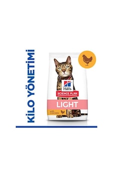 Hill's Scıence Plan Light Yetişkin Tavuklu Kedi Maması 1,5 Kg