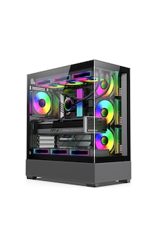 Zoko Alpha Siyah 7x12cm Kumandalı Argb Fanlı Gaming Akvaryum Kasa Zoko Alpha Siyah 7x12cm Kumandalı Argb Fanlı Gaming Akvaryum Kasa