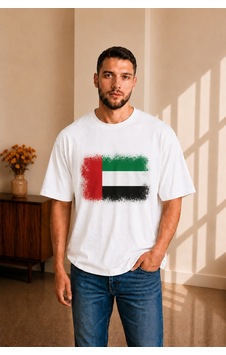 Sngl Tekstil Erkek Oversize Bae Bayrak Baskılı Kısa Kollu Tişört S M L Xl 2xl Beyaz Sngl Tekstil Erkek Oversize Bae Bayrak Baskılı Kısa Kollu Tişört S M L Xl 2xl Beyaz