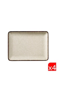 Kütahya Porselen Moderna Dikdörtgen Sunum Tabağı Tarçın 23x17cm 4 Lü Bej Kütahya Porselen Moderna Dikdörtgen Sunum Tabağı Tarçın 23x17cm 4 Lü Bej