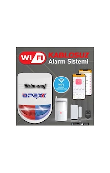 Ekonomik Alarm Seti Opax Bgr-12 Wıfı Kablosuz Siren Alarm Sistemi Mobil Uygulamalı Ekonomik Alarm Seti Opax Bgr-12 Wıfı Kablosuz Siren Alarm Sistemi Mobil Uygulamalı