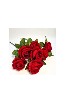 7li Kadife Kırmızı Gül Kırmızı - 825731680 Kırmızı