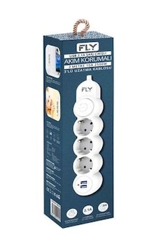 Fly Grup Priz Akım Korumalı Anah. 3lü 2mt Usb 3393-01 2 M Fly Grup Priz Akım Korumalı Anah. 3lü 2mt Usb 3393-01 2 M
