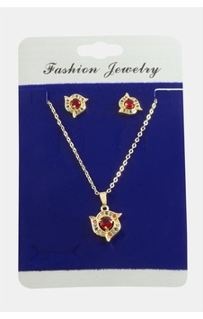 Çiçek Zirkon Taşlı Set Kolye Çok Renkli 82460682 Çiçek Zirkon Taşlı Set Kolye Çok Renkli 82460682
