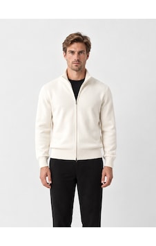 Xint Ekru Regular Fit Yarım Balıkçı Yaka Pamuklu Hırka 801661 Xint Ekru Regular Fit Yarım Balıkçı Yaka Pamuklu Hırka 801661