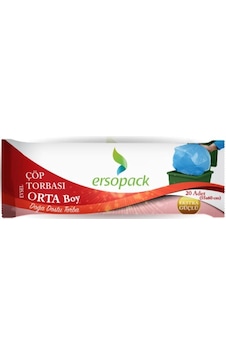 Ersoplast Ersopack Evsel Orta Boy Çöp Torbası Mavi 55 x 60 CM Ersoplast Ersopack Evsel Orta Boy Çöp Torbası Mavi 55 x 60 CM