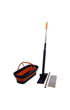Kendinden Sıkmalı Katlanır - Tekerli Kovalı Mop Seti Yedek Bezli360 Başlık 11.5x41cm- Sap:130cm 54 Kendinden Sıkmalı Katlanır - Tekerli Kovalı Mop Seti Yedek Bezli360 Başlık 11.5x41cm- Sap:130cm 54