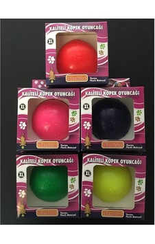 Kardelen Termoplastik Pati Desenli Köpek Oyun Topu XL 7.5 CM Çok Renkli Kardelen Termoplastik Pati Desenli Köpek Oyun Topu XL 7.5 CM Çok Renkli