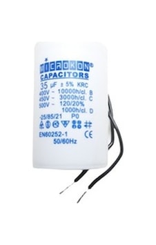 35 Mf Kondansatör 400-450 V Kablolu Daimi