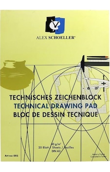 Alex Schoeller A3 Teknik Resim Defteri 80 Gr - Teknik Çizim Defte Alex Schoeller A3 Teknik Resim Defteri 80 Gr - Teknik Çizim Defte