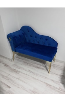 Metalda Josefin Bench Koltuk Berjer Gold Seri Laci Lacivert Metalda Josefin Bench Koltuk Berjer Gold Seri Laci Lacivert
