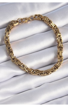 316l Çelik Gold Renk Kral Zincir Model Erkek Bileklik Altın 316l Çelik Gold Renk Kral Zincir Model Erkek Bileklik Altın