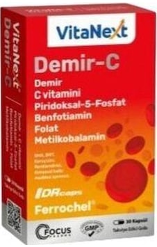 Vitanext Demir-C 30 Kapsül Vitanext Demir-C 30 Kapsül