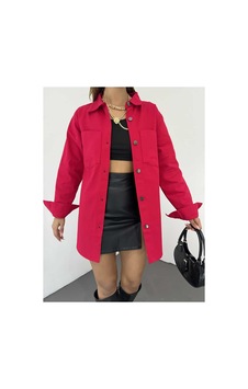 Unika Boutique Unika Gabardin Ceket Kırmızı Unika Boutique Unika Gabardin Ceket Kırmızı
