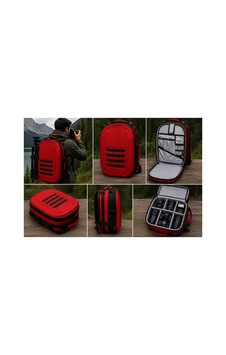 Att Photo Bag Kırmızı Fotoğrafçılık Ve Kamera Ekipman Çantası Laptop, Dslr, Lens Ve Tripod Uyumlu