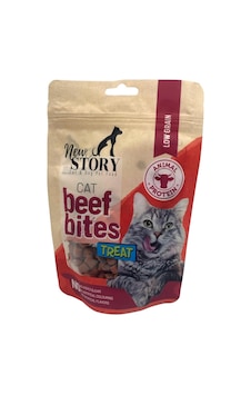 New Story Kediler İçin Sığır Etli Atıştırmalık Beef Bites 60 G New Story Kediler İçin Sığır Etli Atıştırmalık Beef Bites 60 G