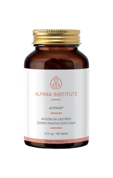 Alpinia Institute Akgünlük Eki Boswellia Serrata İçeren Takviye Edici Gıda 615mg 180 Tablet Alpinia Institute Akgünlük Eki Boswellia Serrata İçeren Takviye Edici Gıda 615mg 180 Tablet