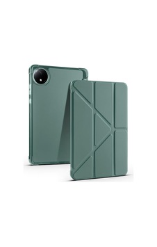 Aksesuarcim Xiaomi Pad Se 8.7 İle Uyumlu Kılıf Silikon Yumuşak Kalem Bölmeli Esnek 4 Farklı Stand Olabilen Tablet Kılıfı Koyu Yeşil Sku: Zeusb0fhj7hx94 Arka Kapak
