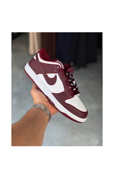 Nike Dunk Low Retro Sb Günlük Kullanım Düz Taban Unisex Spor Ayakkabı Bordo Beyaz