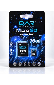 Qar Microsdxc Hafıza Kartı 16 Gb, Sd Adaptörlü, U1 Class 10, 100 Mb/s Qar Microsdxc Hafıza Kartı 16 Gb, Sd Adaptörlü, U1 Class 10, 100 Mb/s