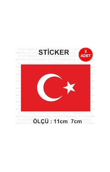 Türk Bayrağı Etiket Yapışkanlı - Araba Kask Motosiklet Sticker Türk Bayrağı Etiket Yapışkanlı - Araba Kask Motosiklet Sticker