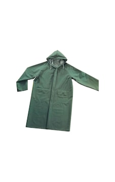 Maxsafetys Unisex Pvc Yağmurluk Balıkçı Işçi Yagmurluk 028 Mm Yeşil Renk Yeşil